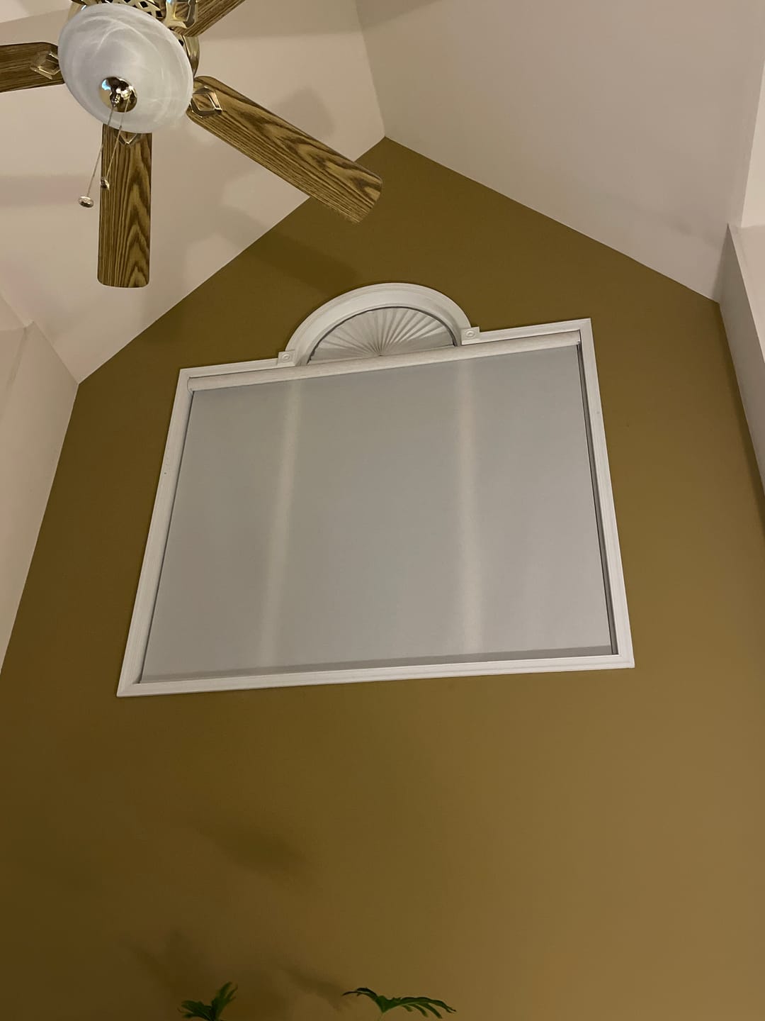 Customer photo review of SmartWings Motorized Light Filtering Roller Shades 70% Blackout Linen