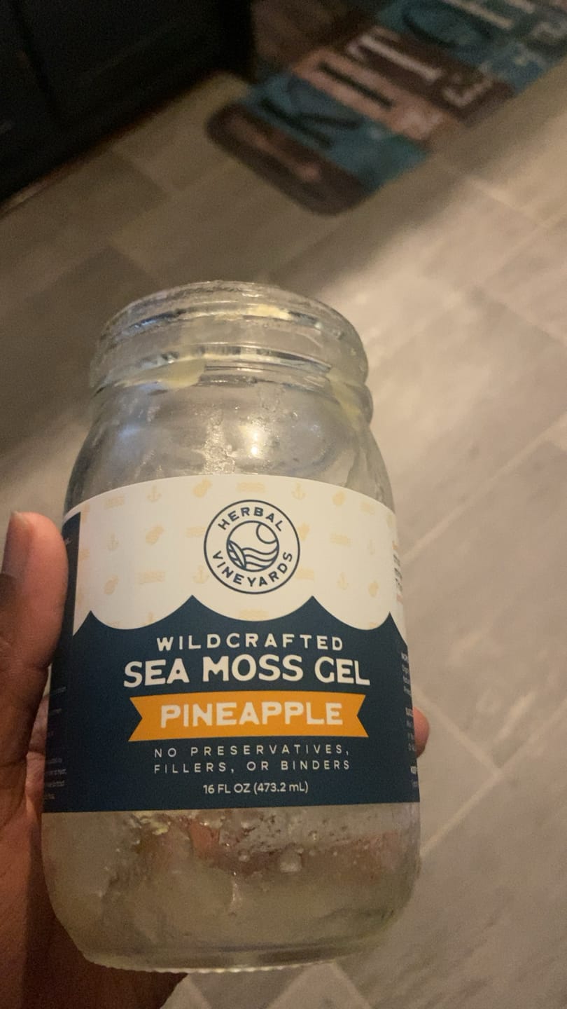 Customer photo review of EXCLUSIVE PINEAPPLE SEA MOSS GEL