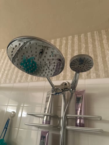 Customer photo review of 3-Spray Dual Shower Head with Adjustable Shower Arm