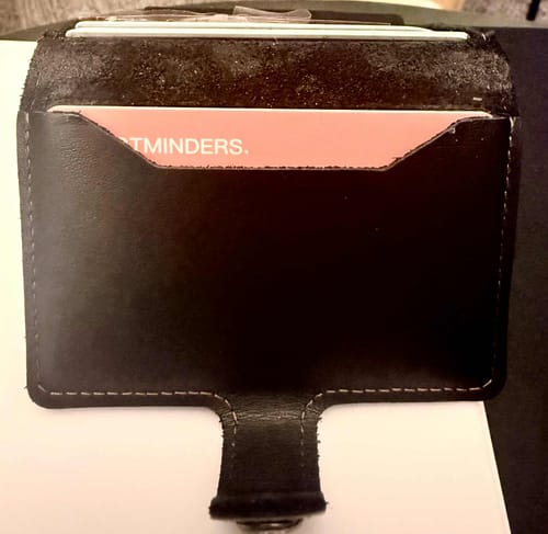 Customer photo review of SPOTMINDERS. Tracking card