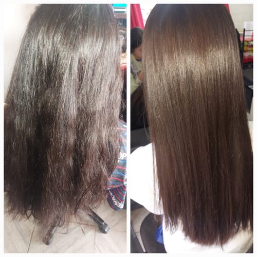 Customer photo review of Kit Alisado Profesional 1 Litro