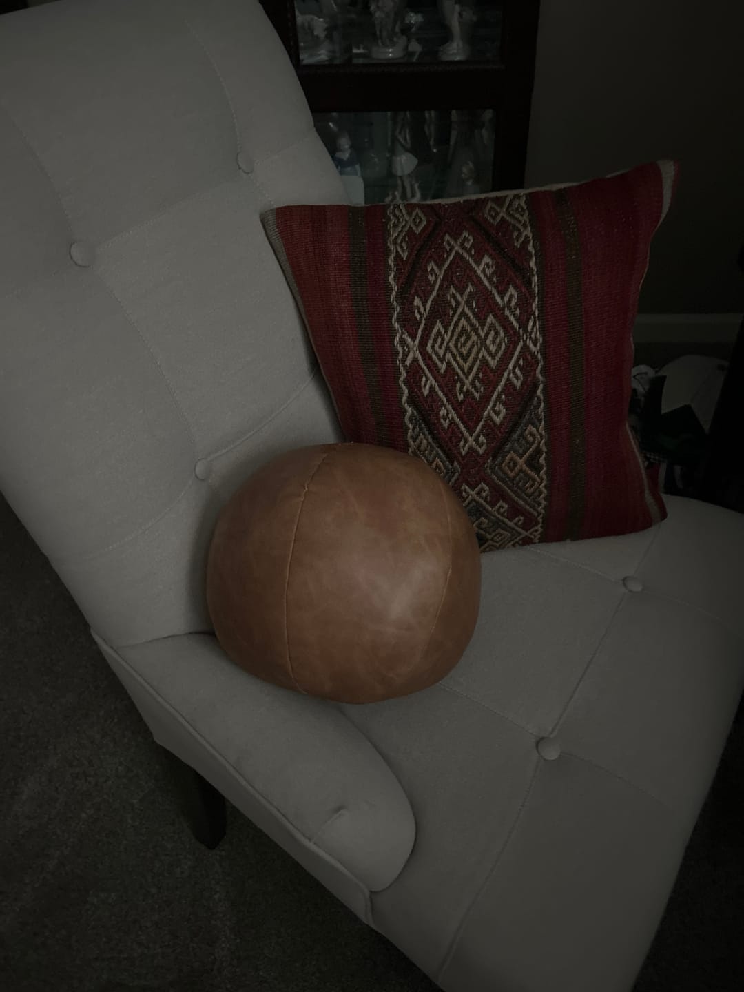Customer photo review of Vintage Tribal Kilim Throw Pillow Cover