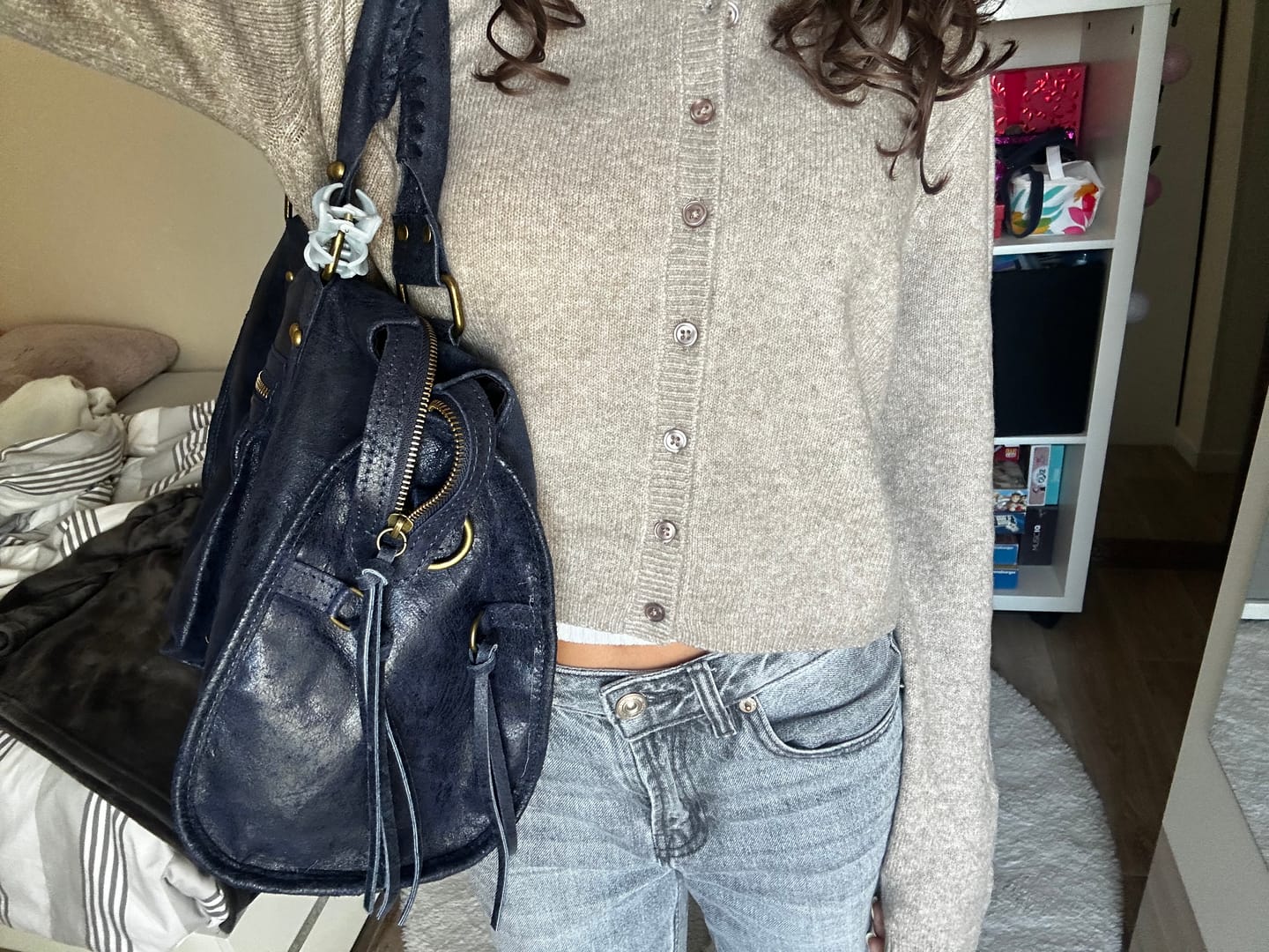 Customer photo review of It girl bag navy