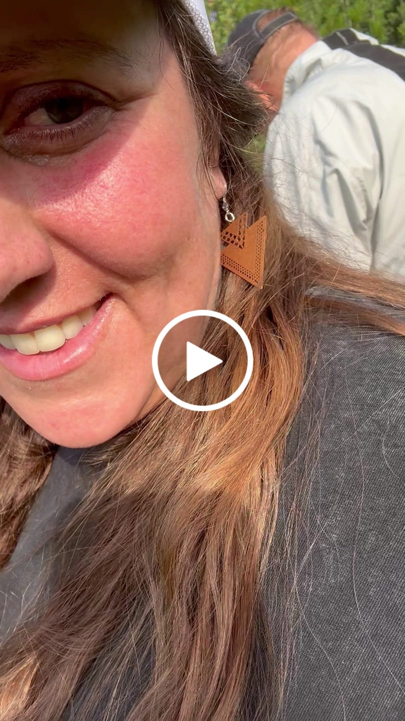 Customer video review of Infinity Spiral Dangles Hypoallergenic Earrings for Sensitive Ears Made with Plastic Posts