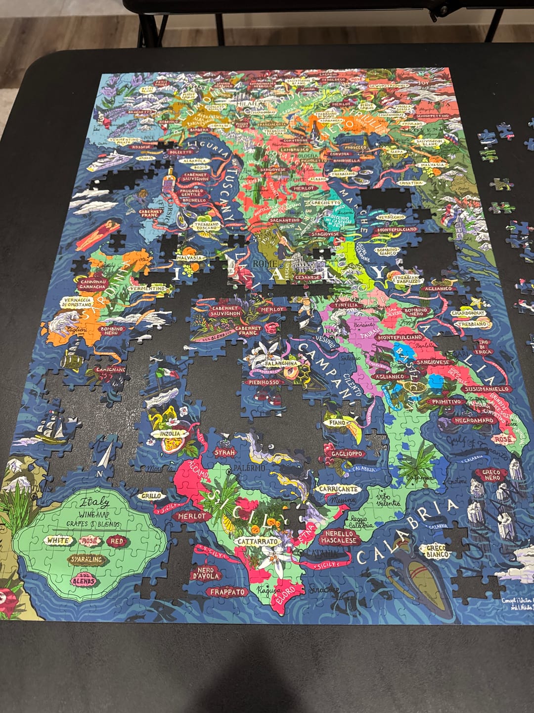 Customer photo review of Wine Puzzle - Italy