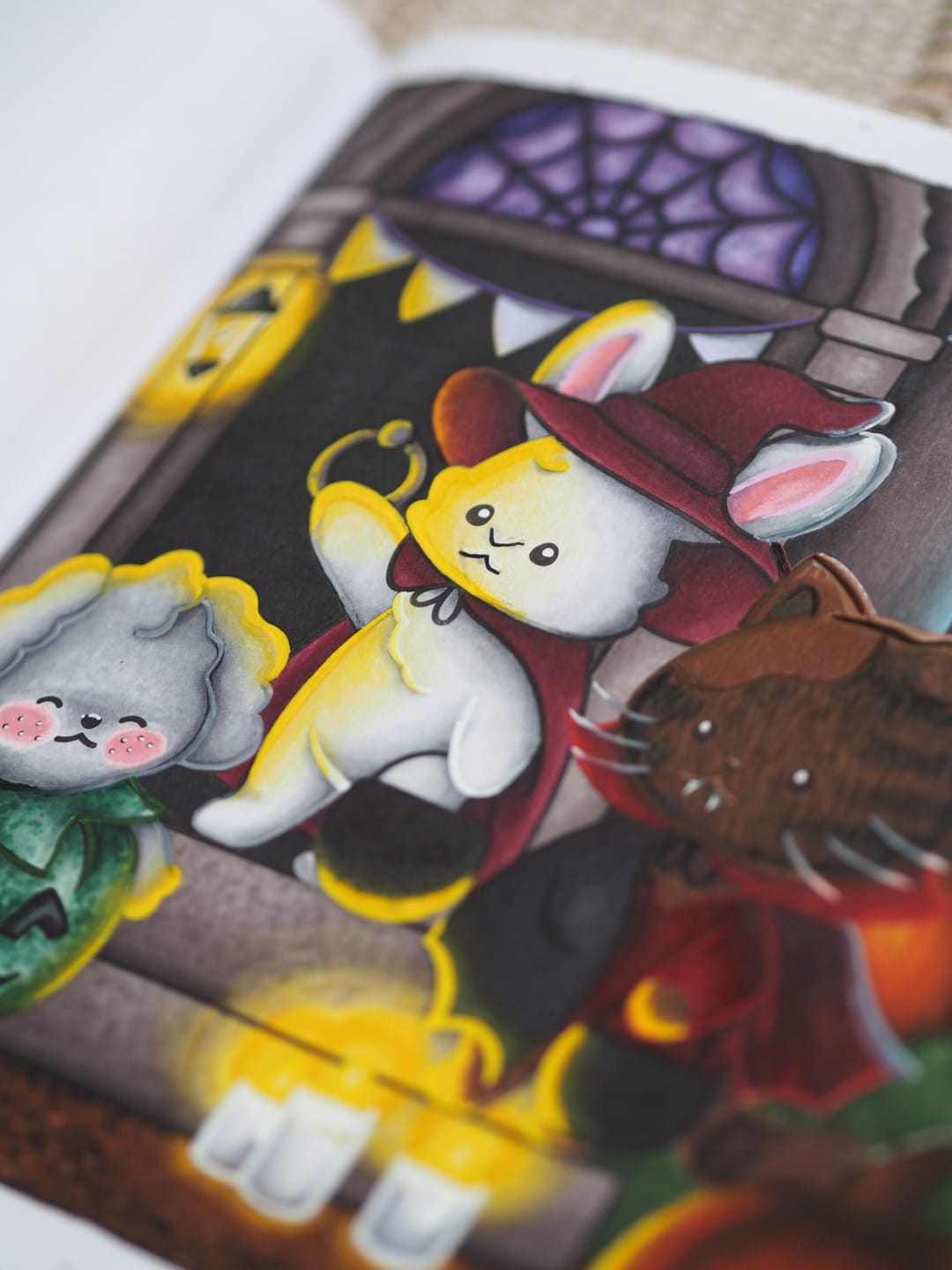 Customer photo review of Ohuhu Acrylic Markers 24 Colors 48 Pack