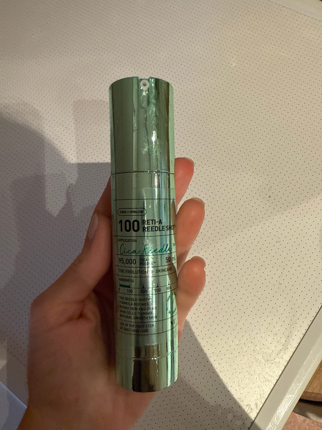 Customer photo review of Serums-būsteris ar mikroadatām un retinolu VT Cosmetics Reti-A Reedle Shot 100