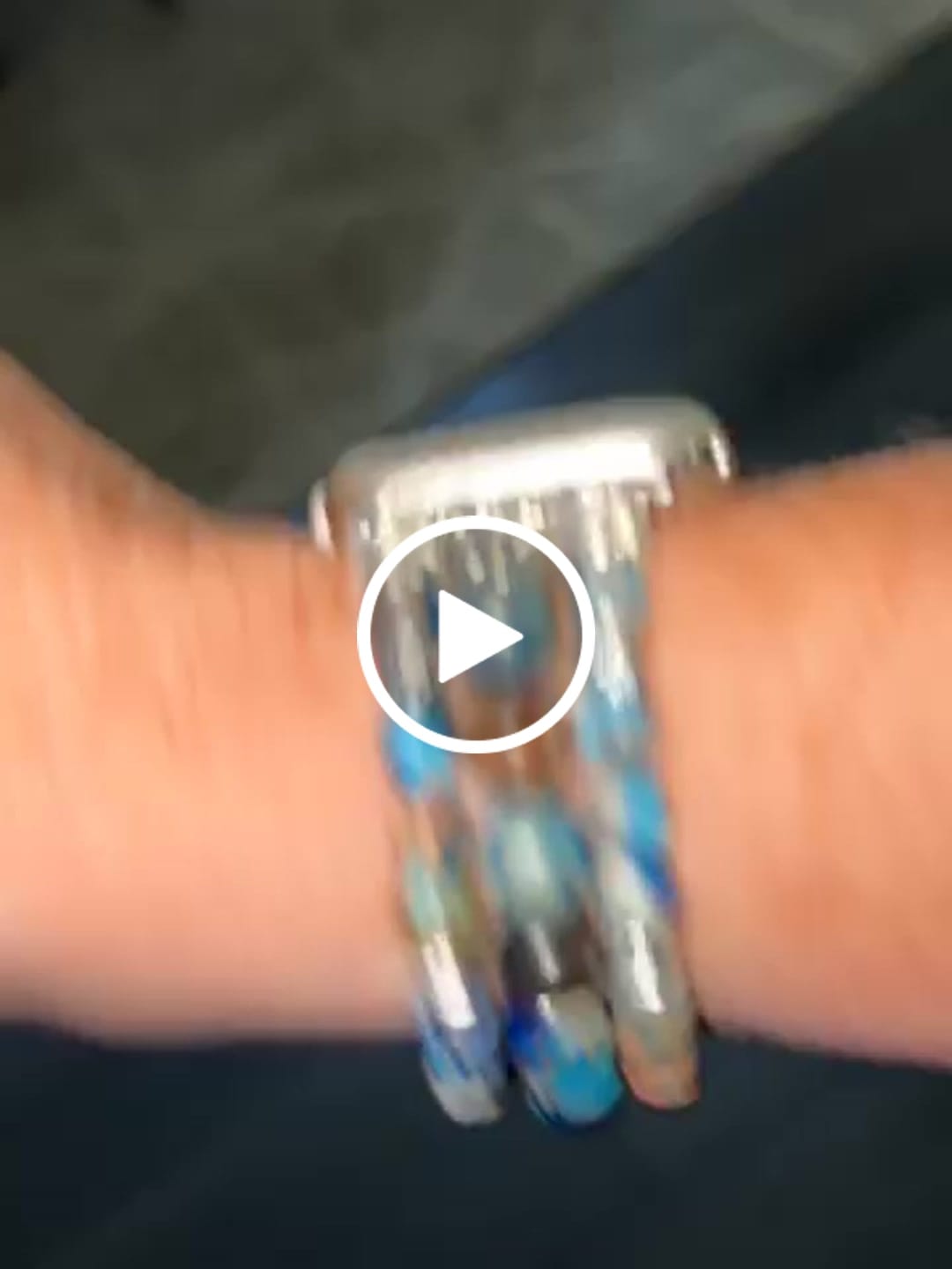 Customer video review of Imperial Jasper Stretch Apple Watch Strap