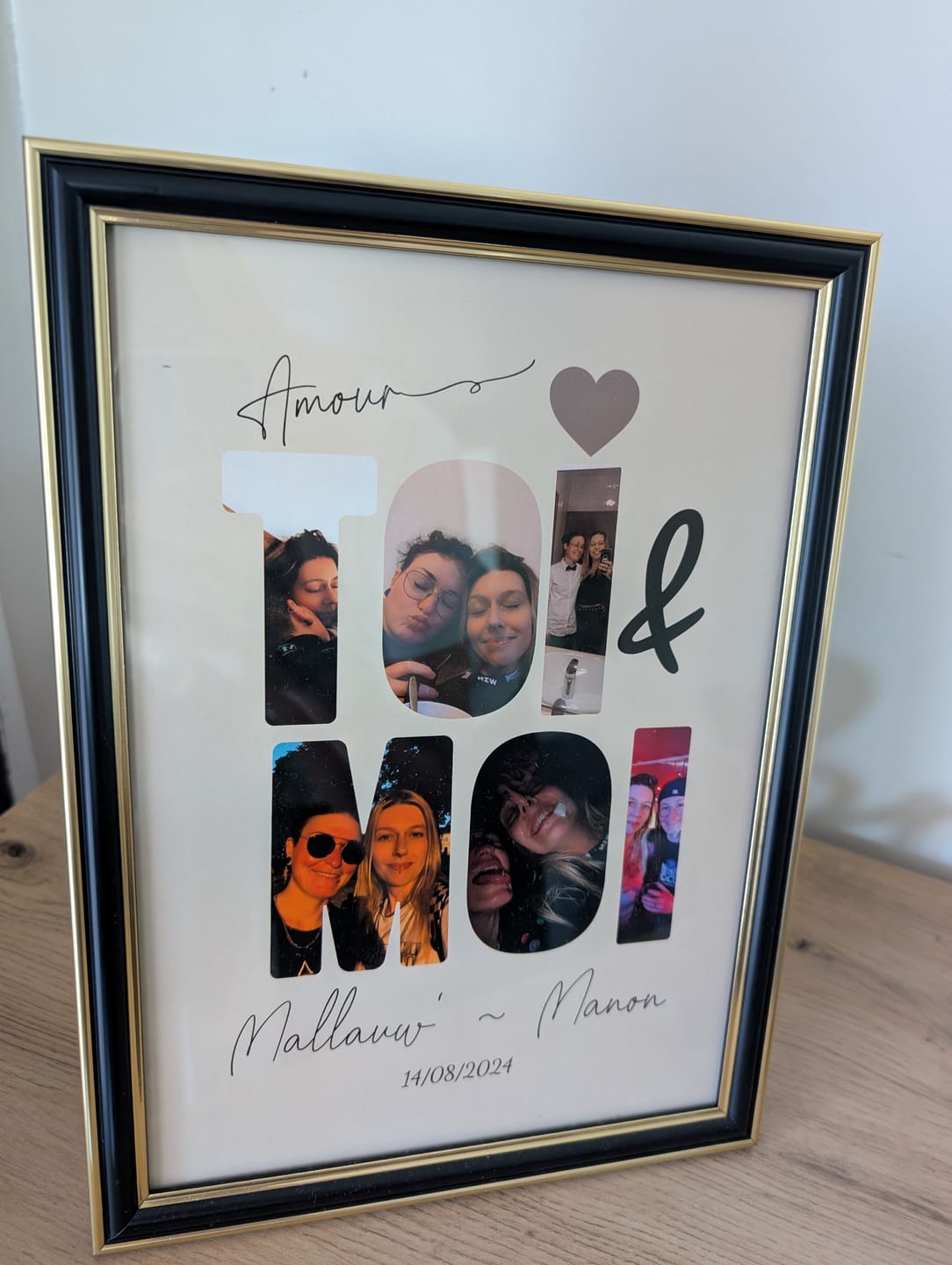 Customer photo review of Toi & Moi -  Affiche Personnalisée