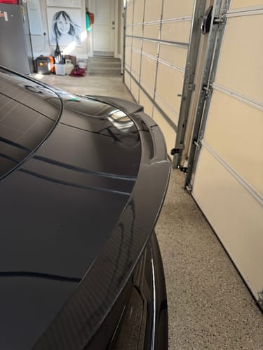 Customer photo review of CMST Genuine Carbon Fiber & FRP Rear Spoiler for Tesla Model S 3rd Gen late 2021+