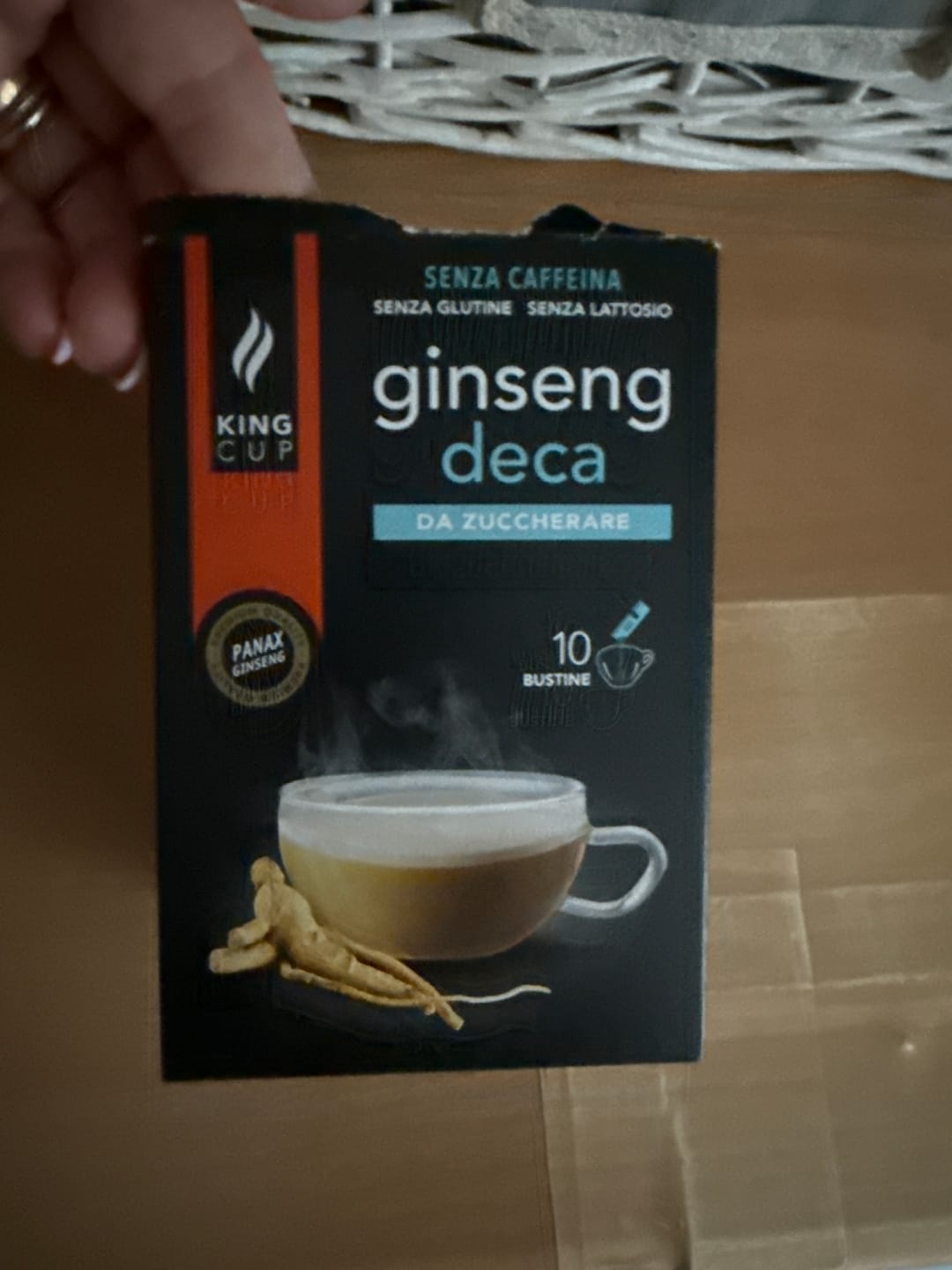 Customer photo review of 120 bustine di Caffè al ginseng  Deca da zuccherare
