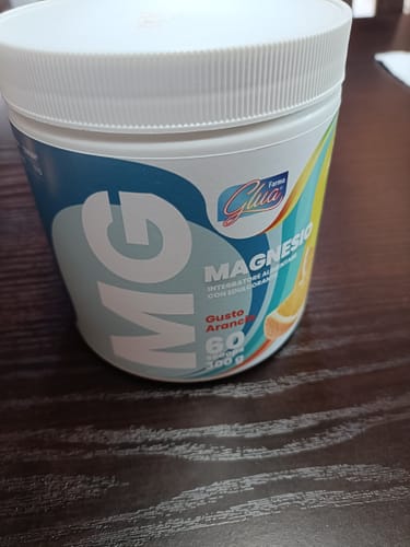 Customer photo review of Magnesio Gusto Arancia 300g