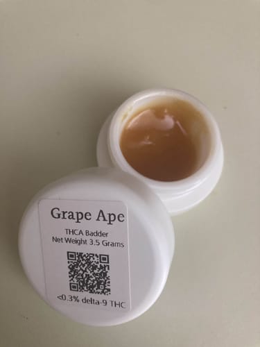 Customer photo review of Grape Ape THCA Badder