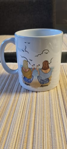 Customer photo review of Zuerst waren wir Kolleginnen - Personalisierte Tasse (2-4 Personen)