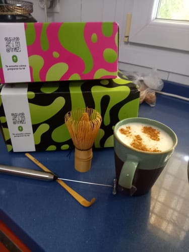 Customer photo review of Té Matcha Premium Cacao