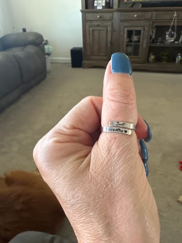Customer photo review of Just Breathe Ring