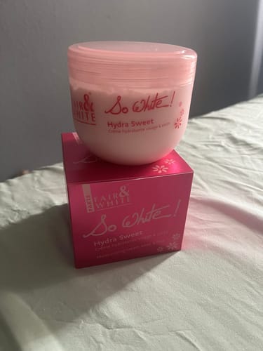 Customer photo review of Fair and White So White Hydra Sweet Moisturizing Cream 400ml / 13.52 fl oz