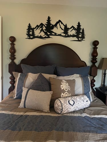Customer photo review of Evergreen Peaks Wall Art
