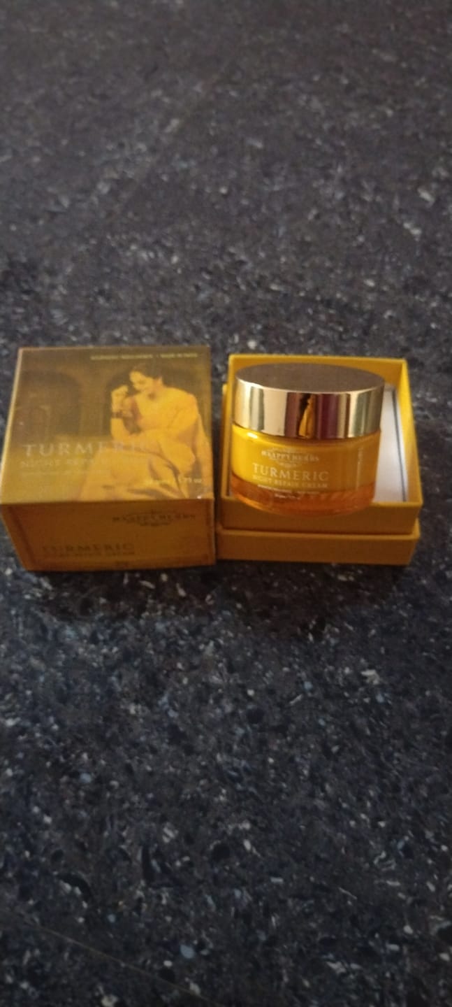 Customer photo review of Turmeric Night Repair Cream