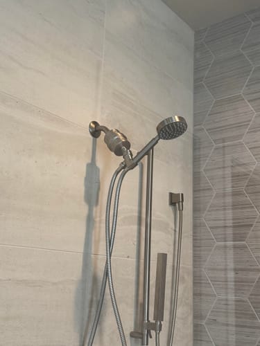 Customer photo review of 1-Spray Handheld Shower Head Set with Shower Head Filter