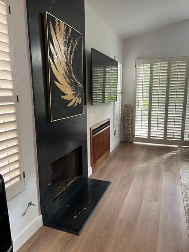 Customer photo review of Golden Arc: Abstract Flow