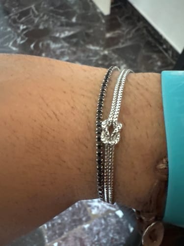 Customer photo review of Bracciale Nodo Ami in Argento 925