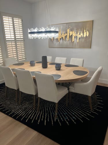 Customer photo review of Golden Reverberation-Gold Horizontal Textured Urban Abstract Painting