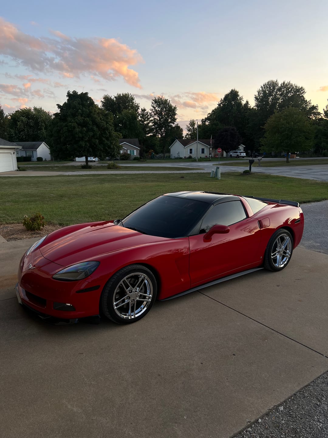 Customer photo review of Corvette C6 Base | ZR1 Conversion Front Splitter Lip & Side Skirts Rocker Panels