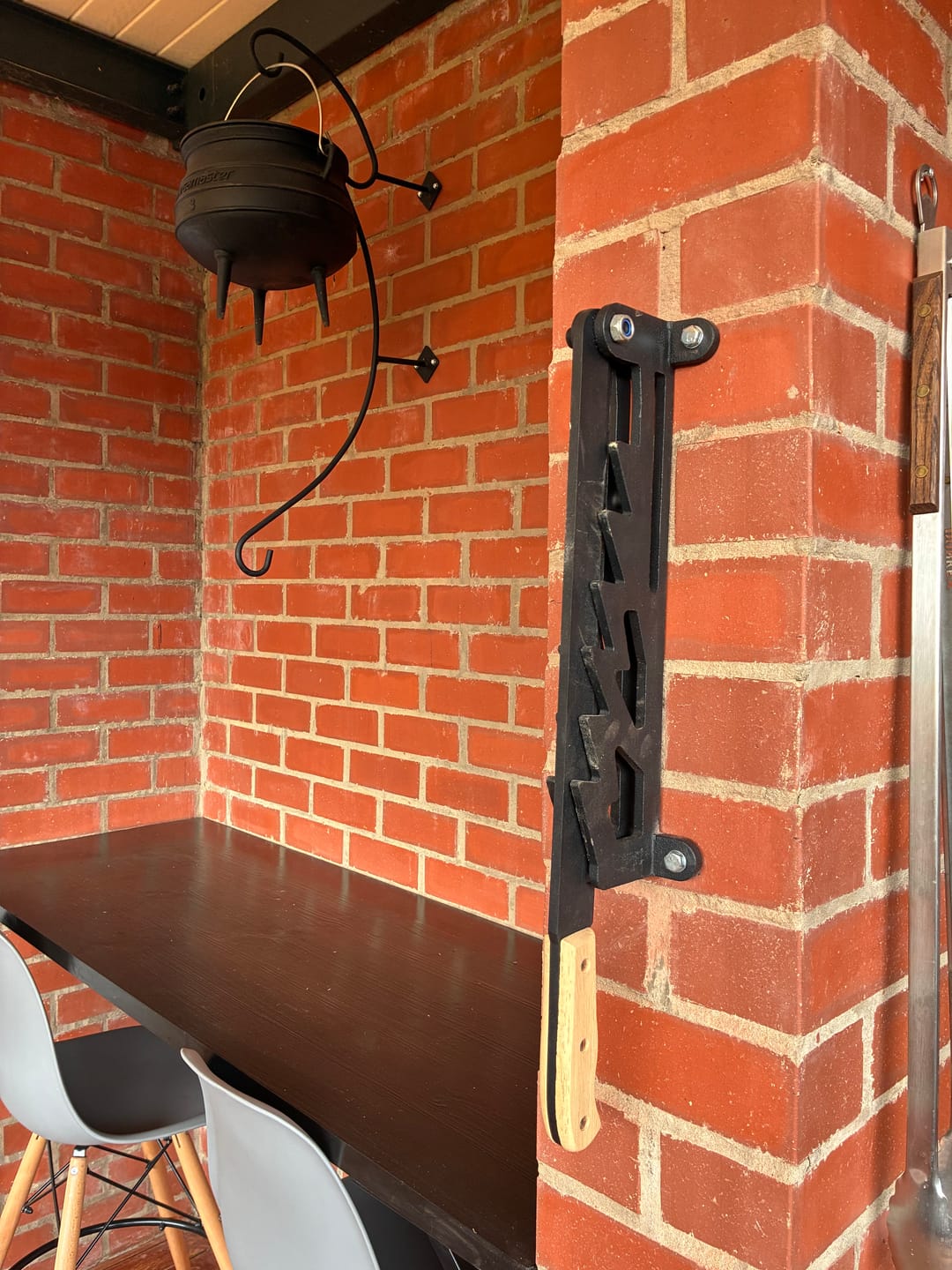 Customer photo review of BraaiPlank™ Wall Mounted Wood Kindling Splitter