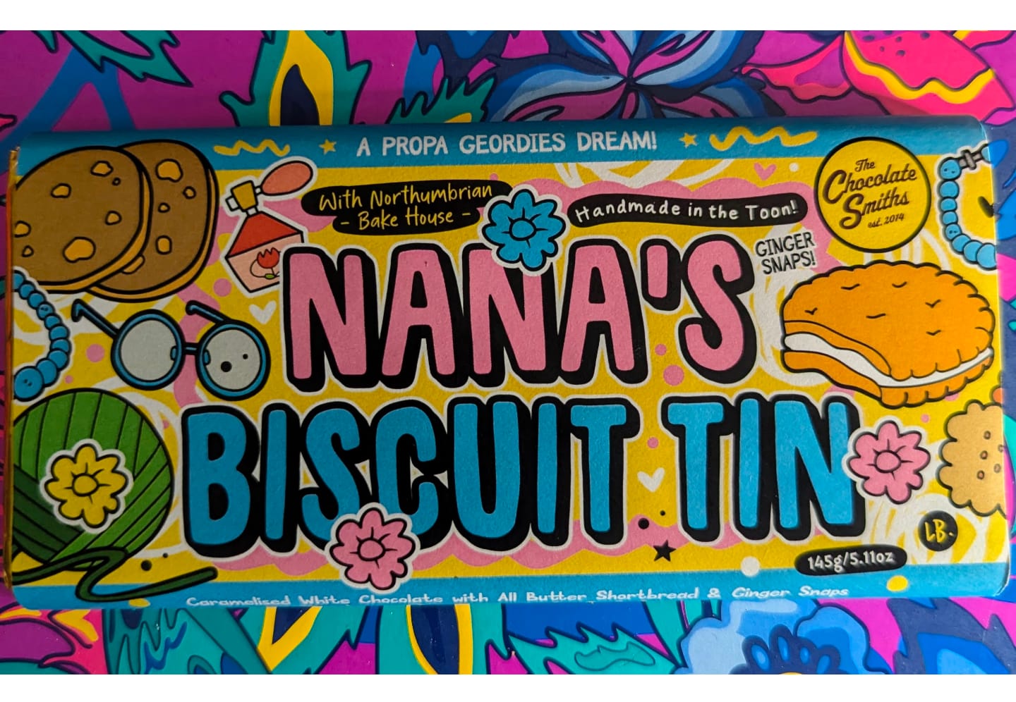 Customer photo review of Nana’s Biscuit Tin Bar 145g