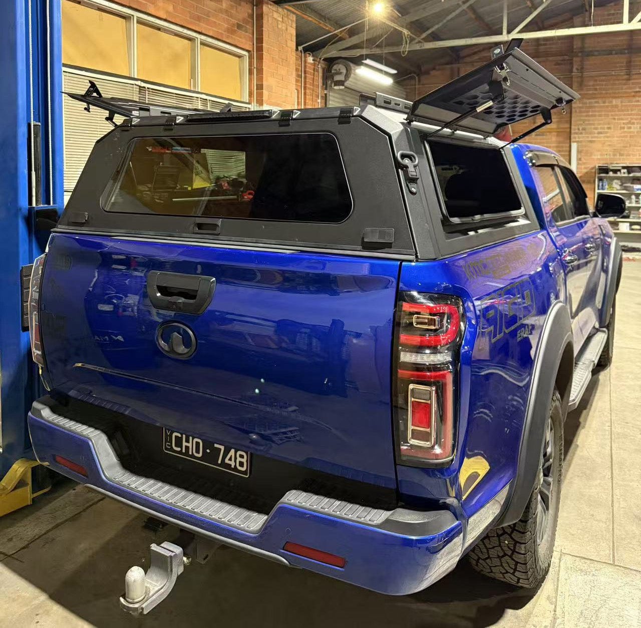 Customer photo review of Aluminum Tub Canopy For GWM Cannon(2019-2025)