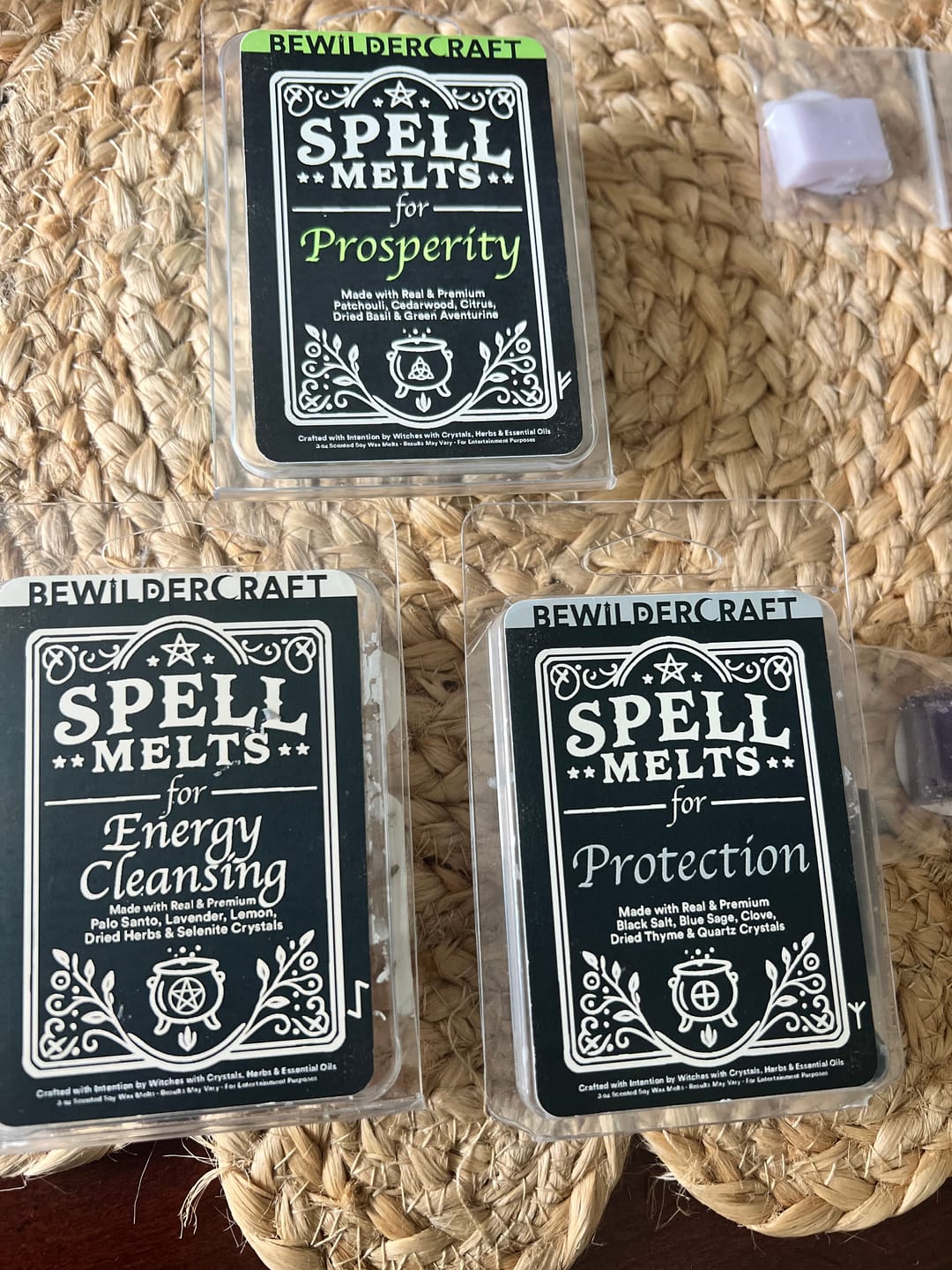 Customer photo review of Spell Melts for Prosperity Wax Melts
