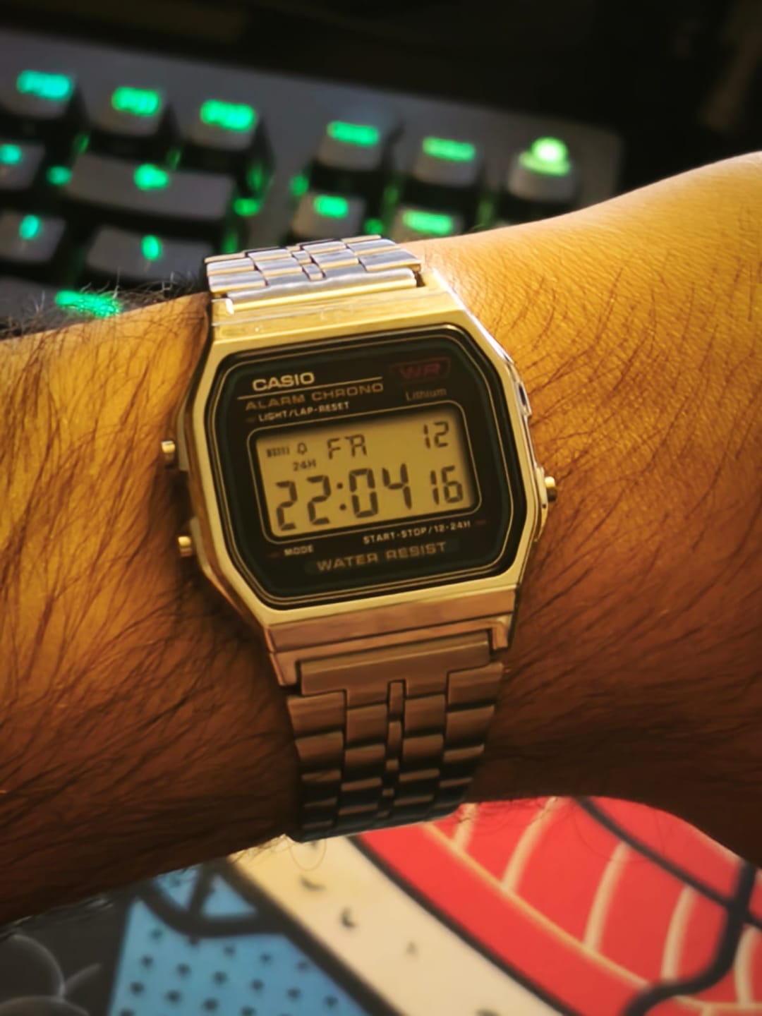 Customer photo review of Reloj Casio Vintage A159WA-N1DF Plateado MADE IN JAPAN