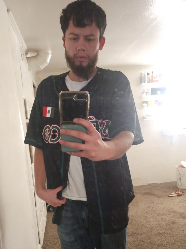 Customer photo review of Mexico Heritage Custom Baseball Jersey