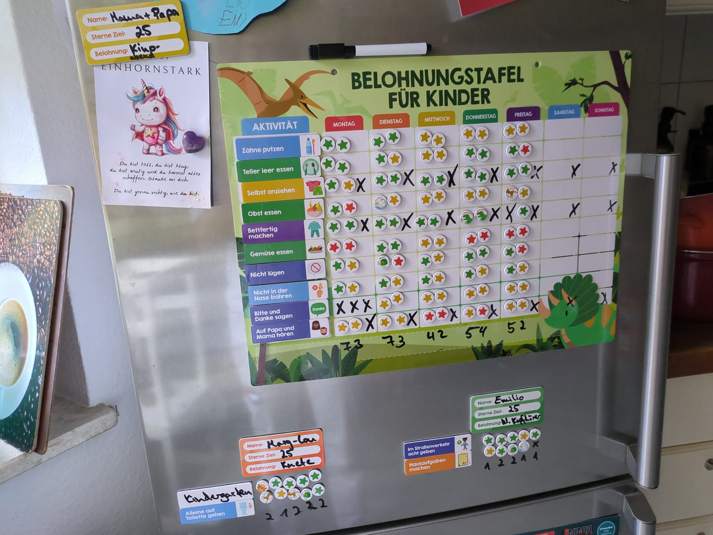 Customer photo review of Edubini Magnetische Belohnungstafel