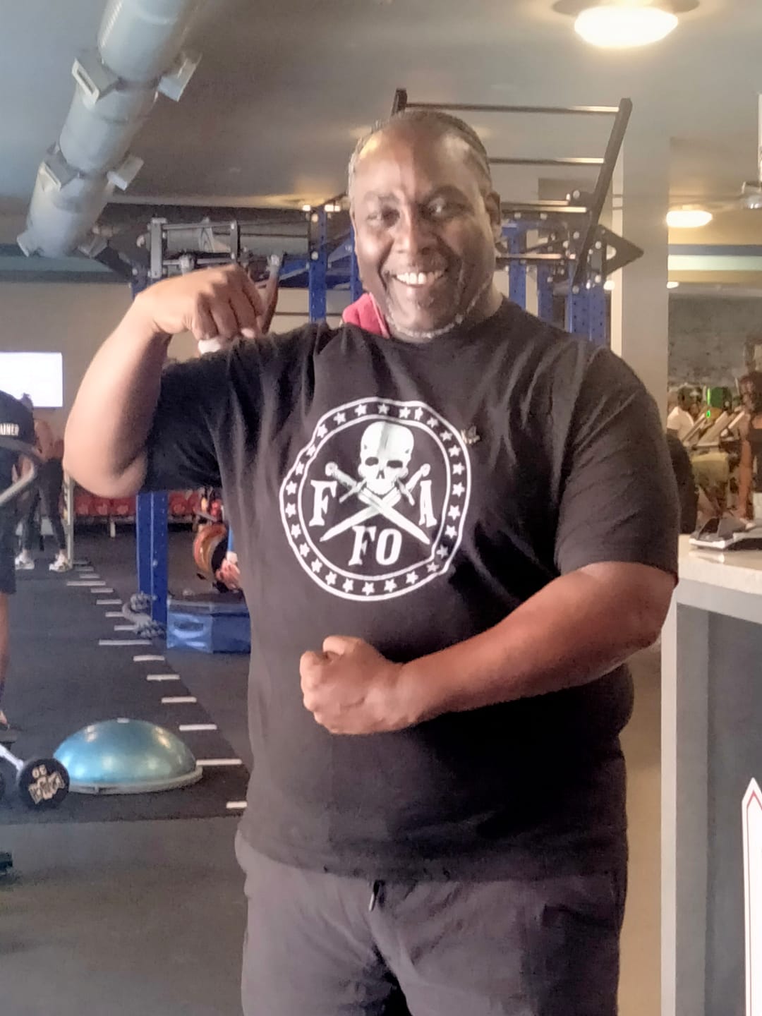 Customer photo review of FAFO Skull & Dagger T-Shirt