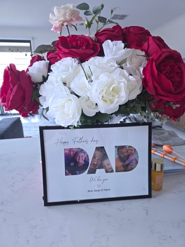 Customer photo review of Happy Dad's Day - Personalized poster