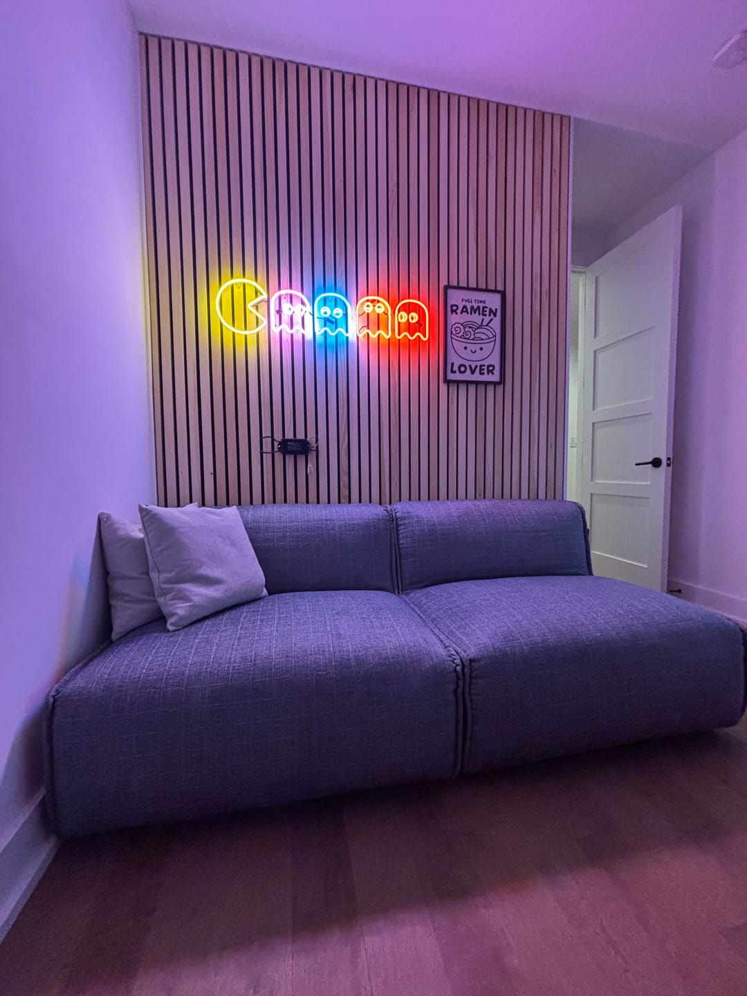Customer photo review of 0h Baby Shower Sign in Neon