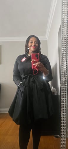 Customer photo review of The Power Bubble Dress - PRE ORDER