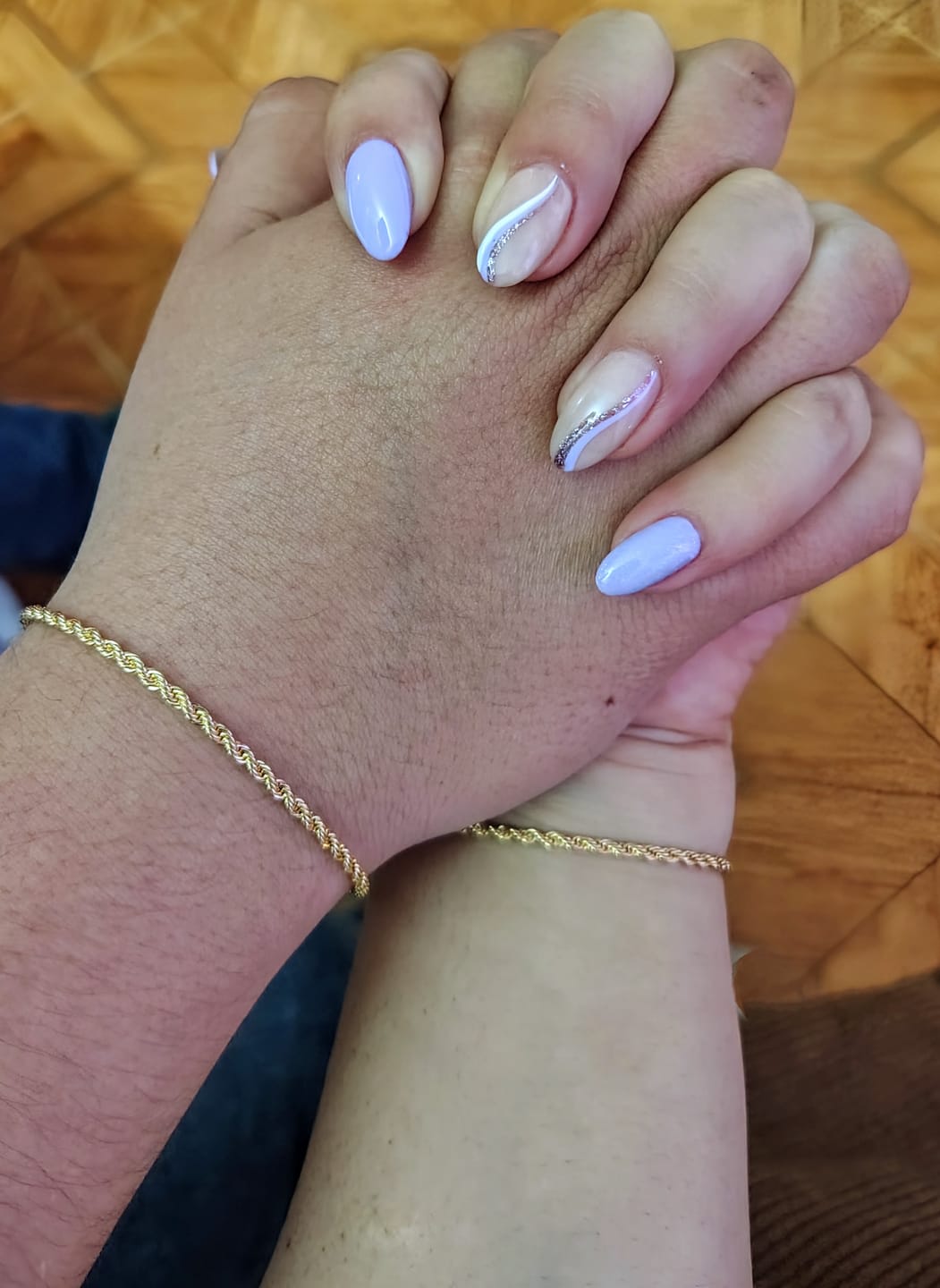 Customer photo review of Pulseras Lazo en Oro laminado 18k Para Pareja