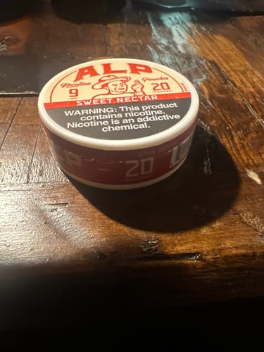 Customer photo review of Sweet Nectar Nicotine Pouches