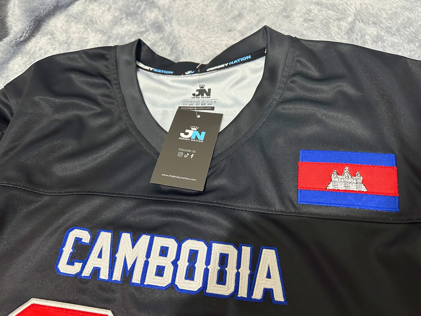 Customer photo review of Cambodia Heritage Custom Football Jersey