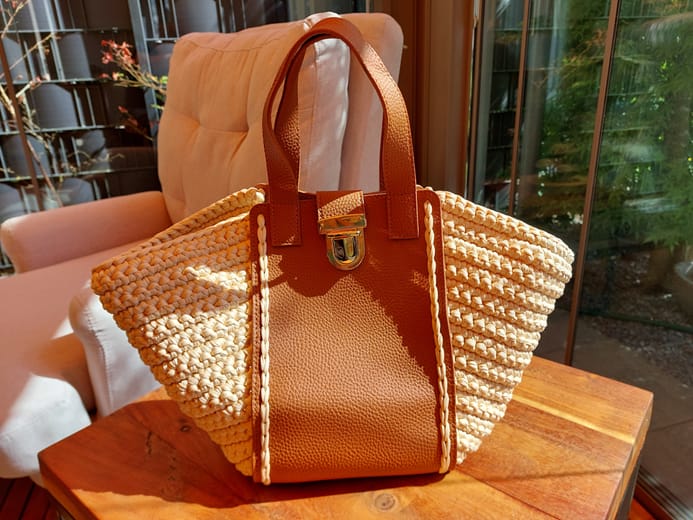 Customer photo review of CrochetPark™ Hammock Tote Bag DIY Kit