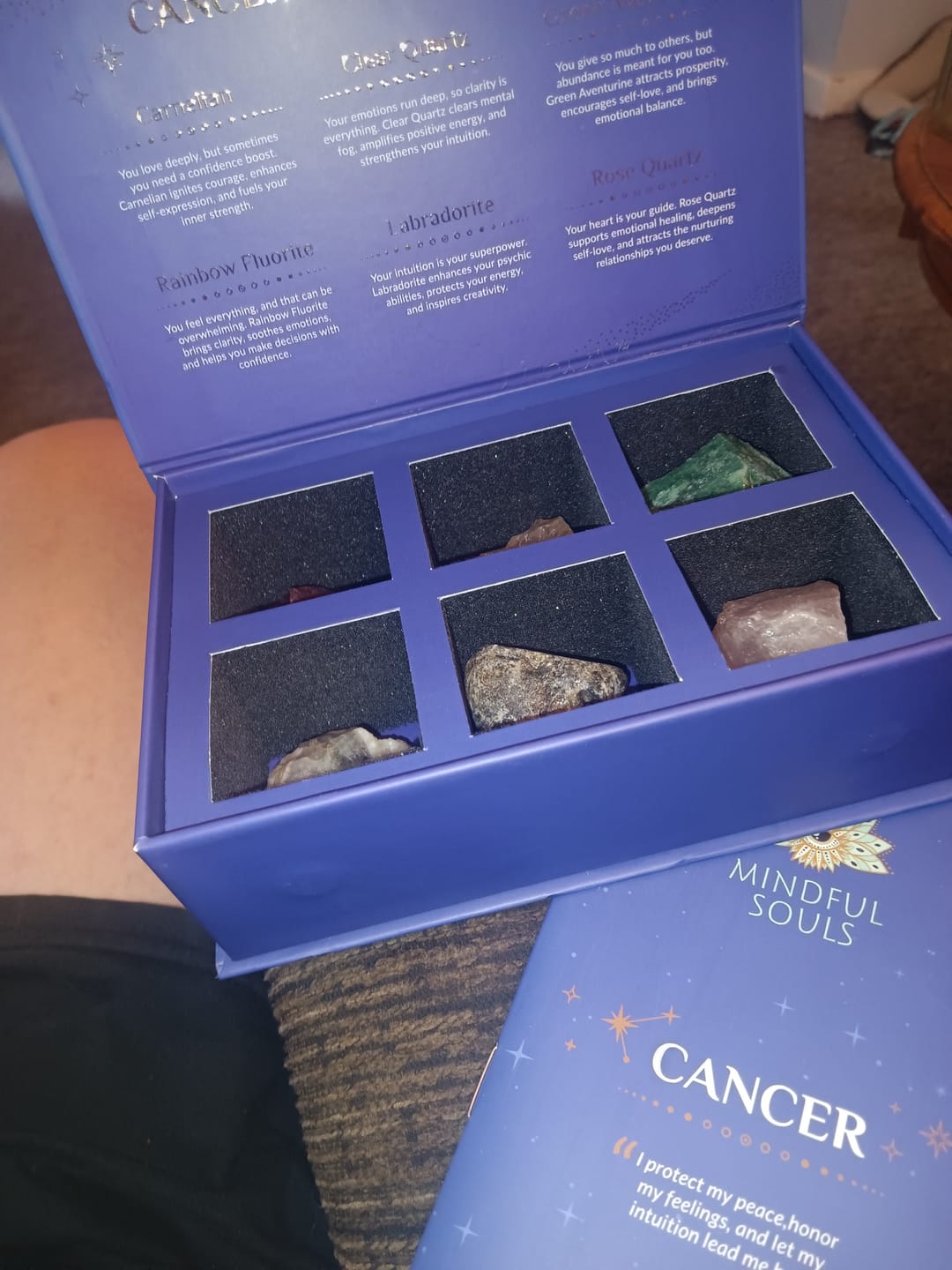 Customer photo review of Zodiac Crystal Kit: Harness Your Sign’s Natural Energy & Growth