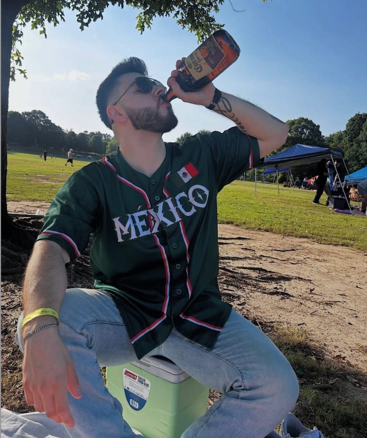 Customer photo review of Mexico Heritage Custom Baseball Jersey