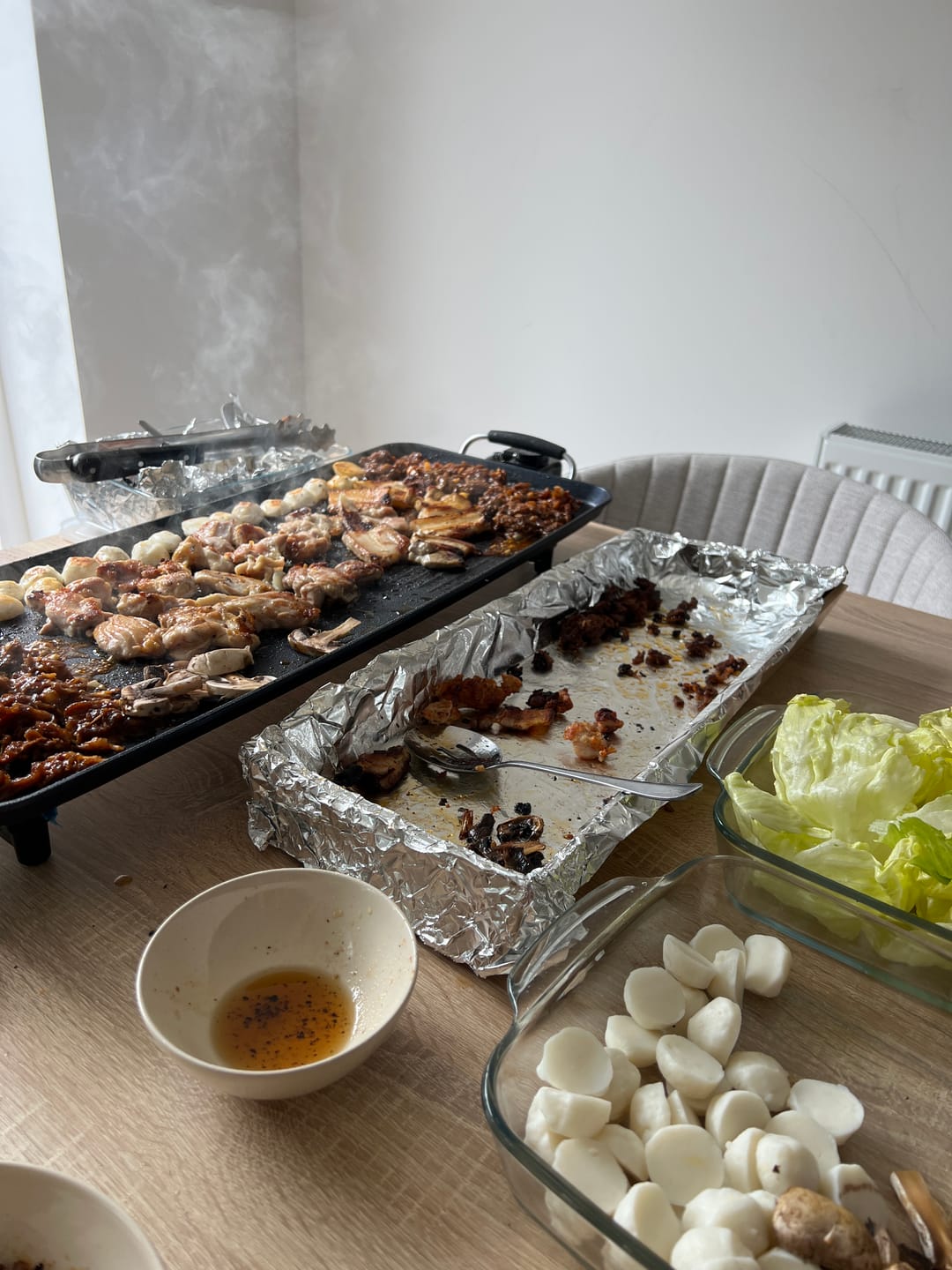 Customer photo review of Vango Scran XL Black Non Stick Griddle Plate