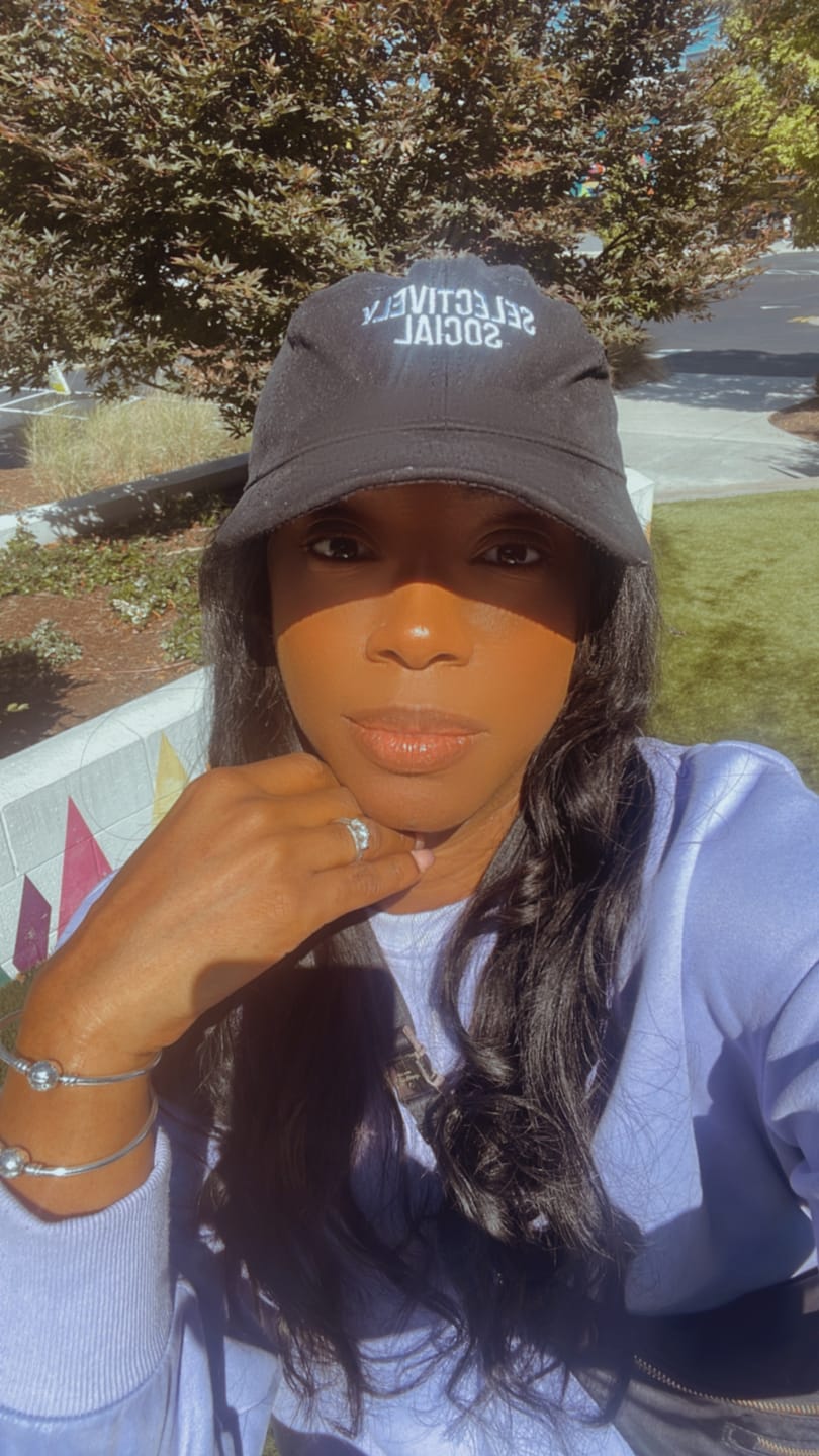 Customer photo review of Selectively Social dad hat