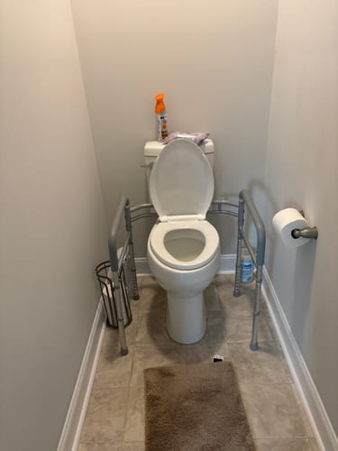 Customer photo review of Toilet Safety Rail (350lb)