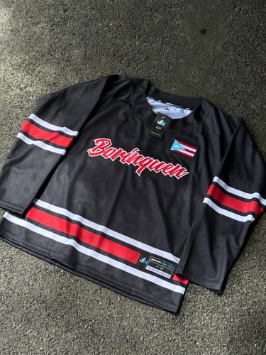 Customer photo review of Puerto Rico Heritage Custom Hockey Jersey