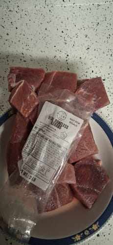 Customer photo review of Halal Veal Cubes - Kababs